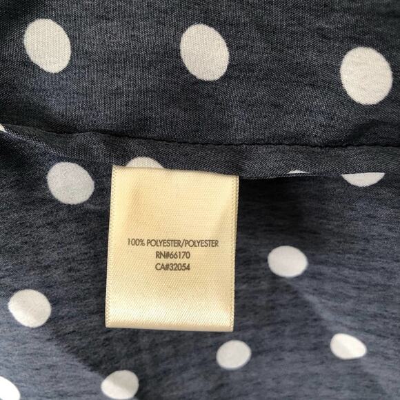 Anthropologie Porridge Petaluma Dress horse polka dot print navy blue pockets - Picture 5 of 5